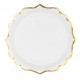 6 Assiettes blanches - 18.5cm