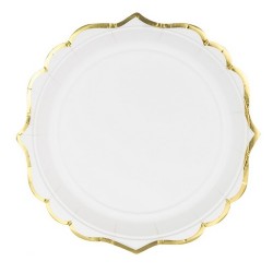 6 Assiettes blanches - 18.5cm