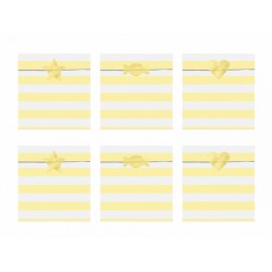 6 Sachets en papier jaune