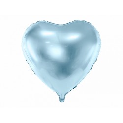 Ballon mylar coeur bleu