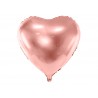 Ballon mylar coeur rose gold