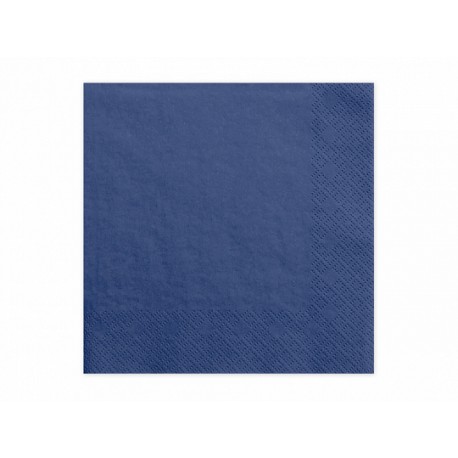 20 Serviettes bleu