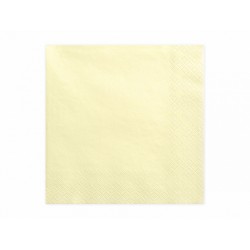 20 Serviettes crème