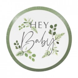 8 Assiettes botanique "hay baby"