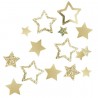 Confettis étoiles dorées 