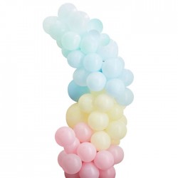 6 Ballons Baby Shower Roses et Bleus - Jour de Fête - Baby Shower - BAPTEME  ET COMMUNION