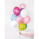 Ballon transparent coeur fuschia