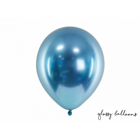 Ballon glossy bleu - 30cm
