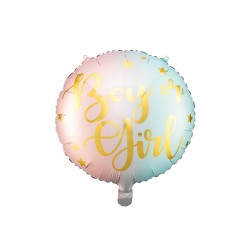 Ballon mylar "boy or girl" - 35cm