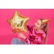 Ballon étoile dorée "happy birthday" 