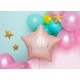 Ballon étoile rose "happy birthday"