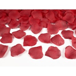 100 Pétales de roses rouges