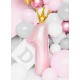 Ballon rose chiffre 1 et couronne