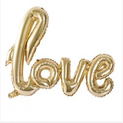 Ballon mylar "love" or