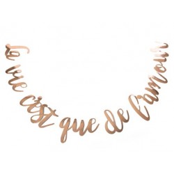 Guirlande "la vie c'est que de l'amour"
