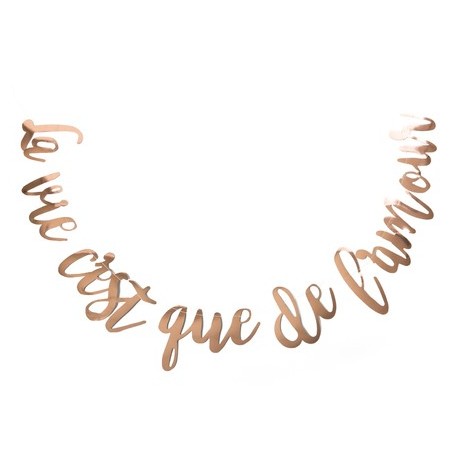 Guirlande "la vie c'est que de l'amour"