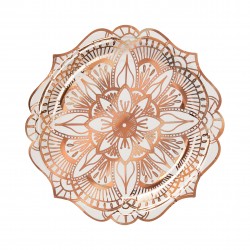 Assiettes mandala  rose gold