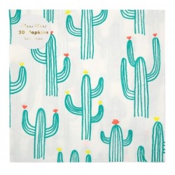 Serviettes cactus x20