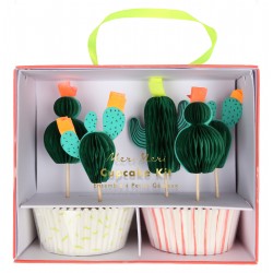 Kit pour cupcackes cactus x24