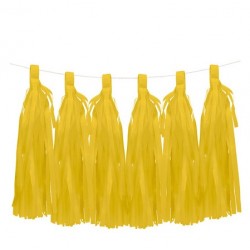 6 Tassels jaune