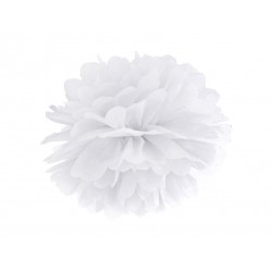 Pompon blanc - 35cm