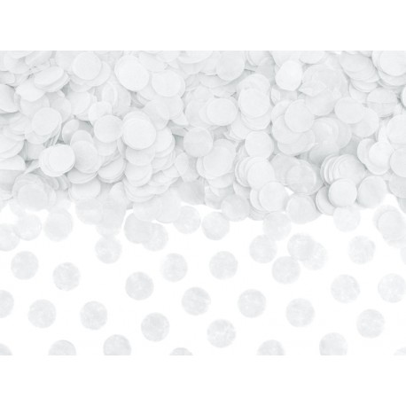 Confettis papier de soie blanc 15g