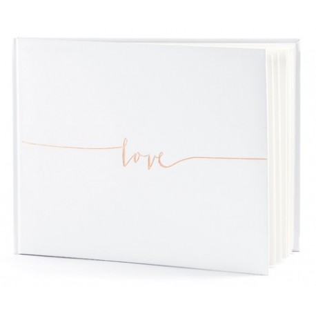 Livre d'or "love" rose gold