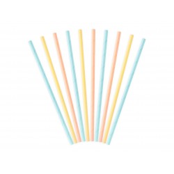 10 Pailles pastel