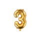 Ballon chiffre doré - 36cm
