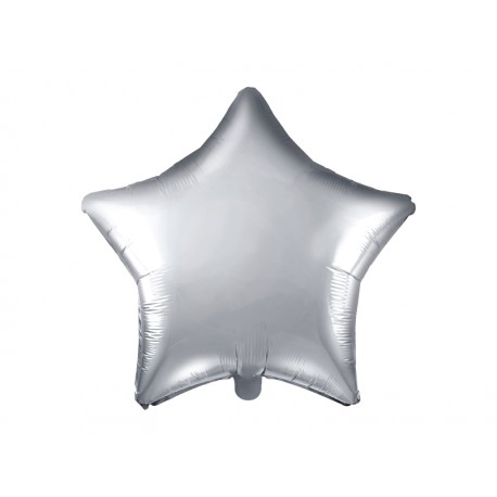 Ballon étoile argent - 48cm