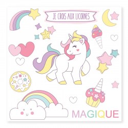 Tatouages temporaires licorne