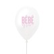 Ballon rose "bébé arrive" - 27cm